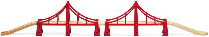 BRIO Eisenbahn Grosser Ringlokschuppen Mit Drehscheibe & World 33683 - Hängebrücke - Eisenbahnzubehö
