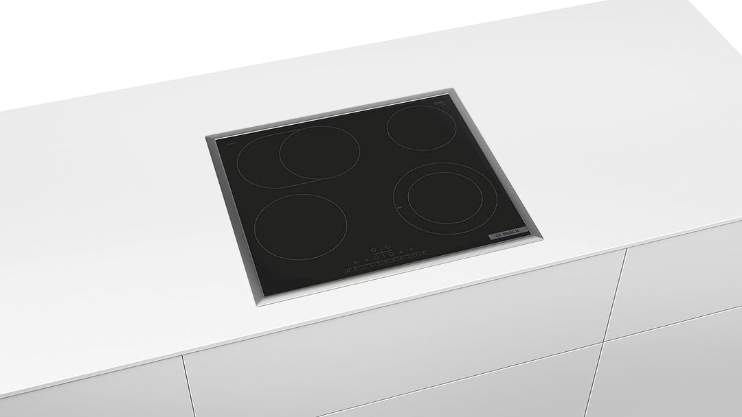 BOSCH PKN645FP2E Elektrokochfeld Serie 6, autarkes Glaskeramik-Kochfeld 60 cm breit, DirectSelect, B