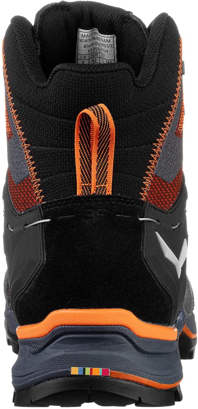 Salewa Herren Ms MTN Trainer Lite Mid GTX Trekking-& Wanderstiefel 42.5 EU Black Out Carrot, 42.5 EU