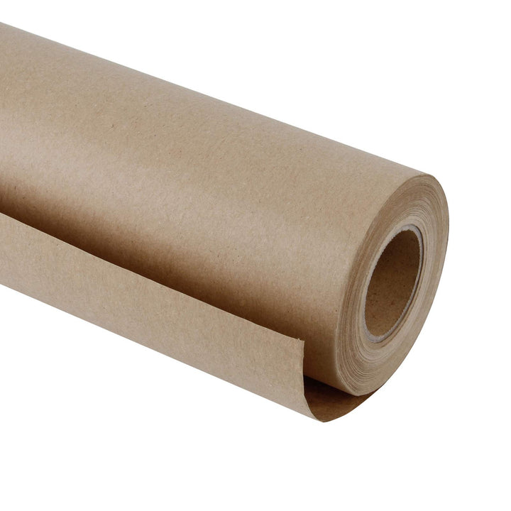 RUSPEPA Braun Kraftpapier - Natürliches Recyclingpapier, Kraftpapierrolle Ideal für Kunsthandwerk, K