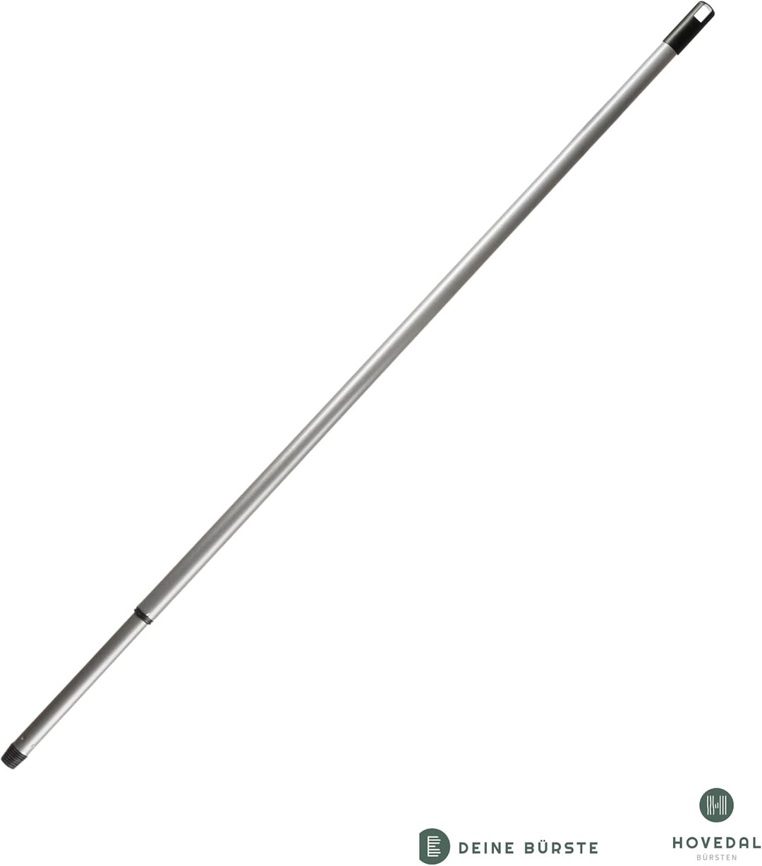 2x Besenstiel Teleskopstiel, 80 cm - 140 cm, Lange, stabile Teleskop Besenstiele mit Gewinde, Stiel