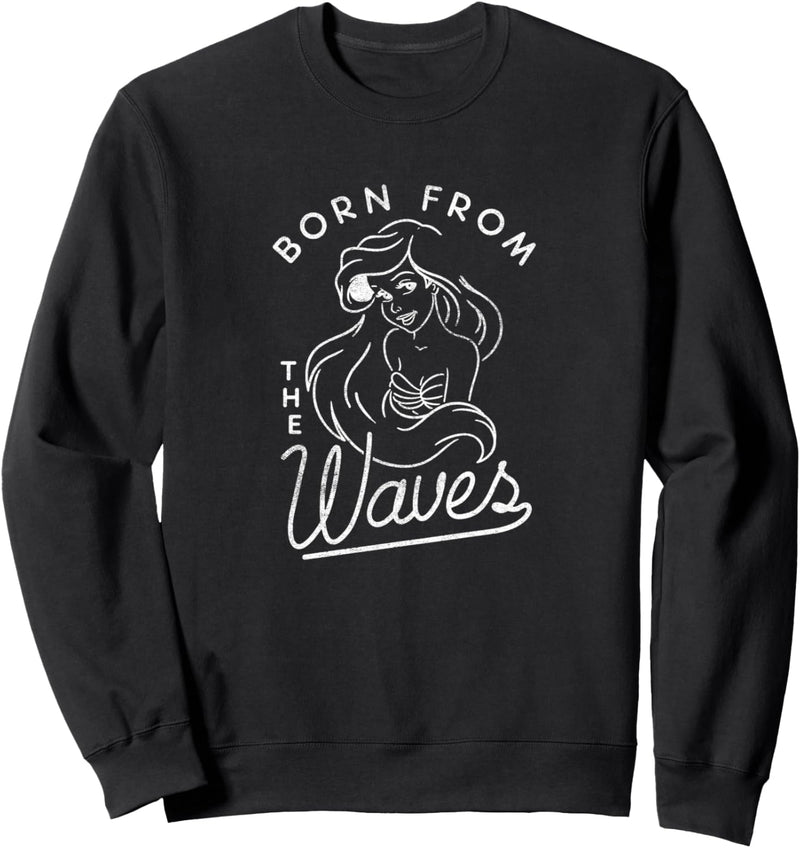 Disney The Little Mermaid Ariel Born From The Waves Outline Sweatshirt