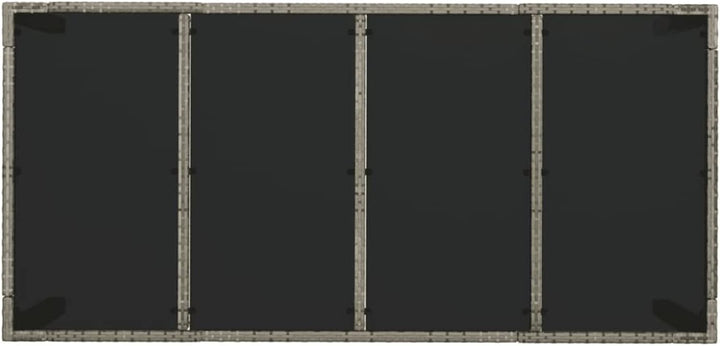 Festnight 7 teilig Garten Sitzgruppe Poly Rattan Gartenmöbel Set 6 Personen Essgruppe Gartentisch mi