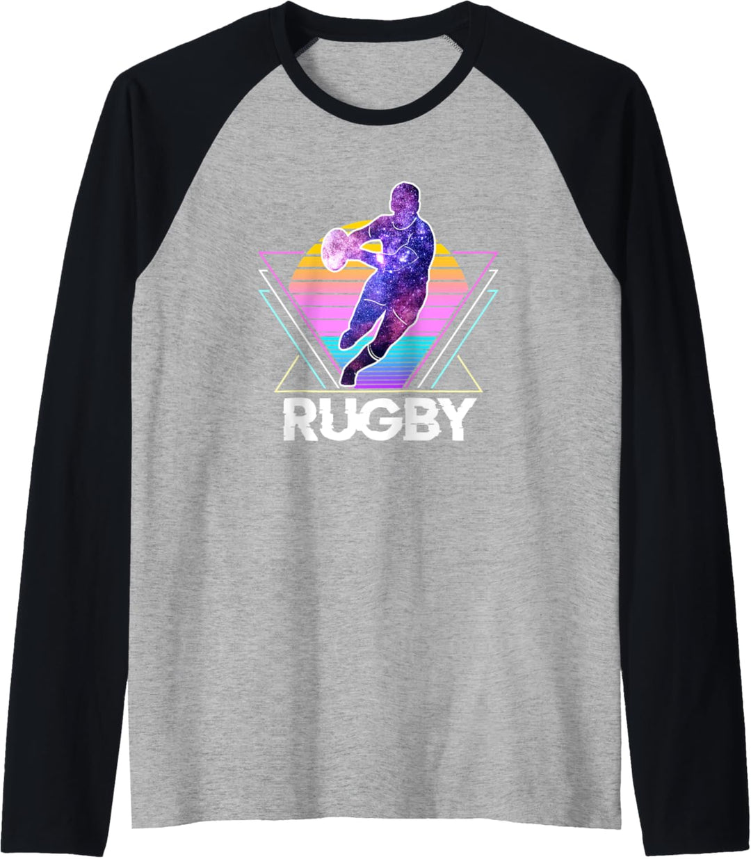 Rugby Fussball Sport Retro Vintage Vaporwave 90er Jahre Raglan