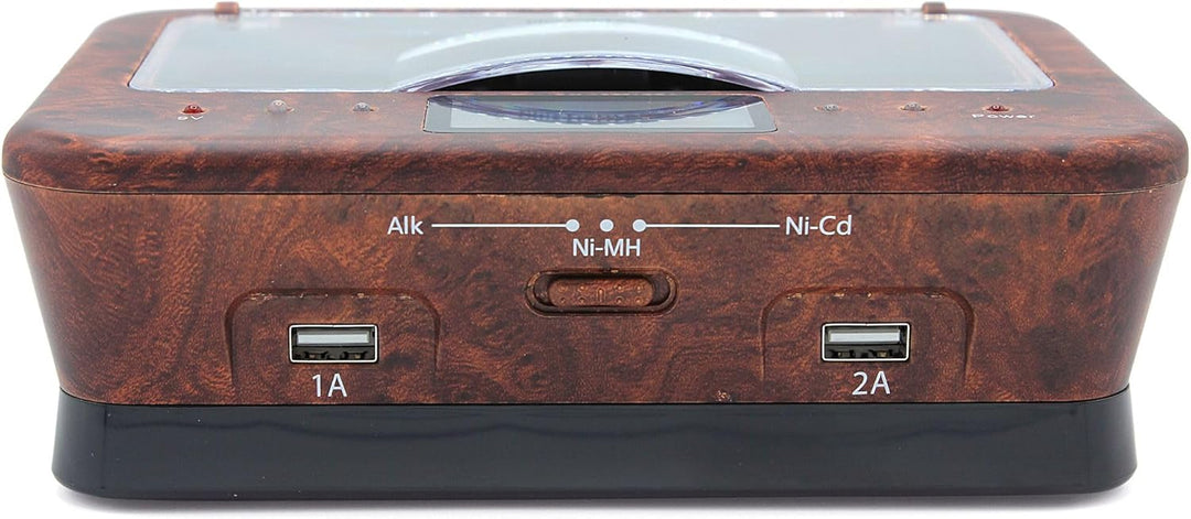 Universal-Ladegerät AA/LR6, AAA/LR3, C/LR14, D/LR20, 9 V, NiCd und NiMh + Alkaline – LCD-Display (B0