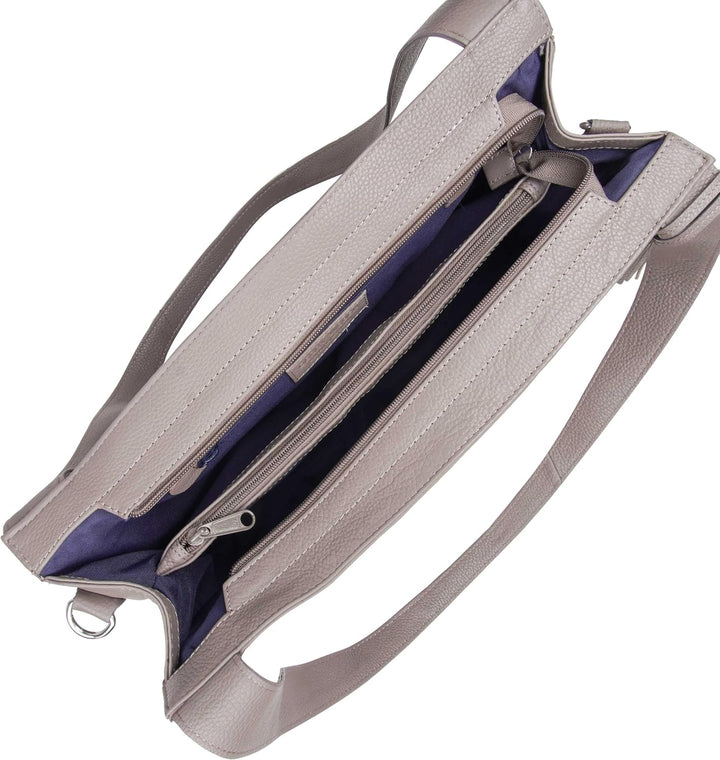 Gerry Weber - cadiz handbag lhz Grau 38,00X24,00X12,00 CM Farbe:grau / Material:polyester,cow Leathe