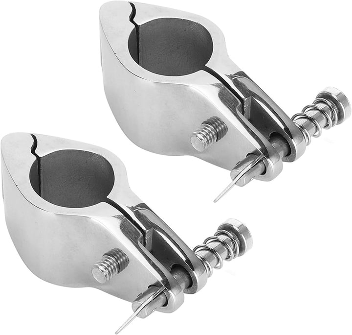 Jaw Slide Hardware Marine Jaw Slide Bimini Top Scharnierschienenhalterung 2 Stück Stahlboot klappbar