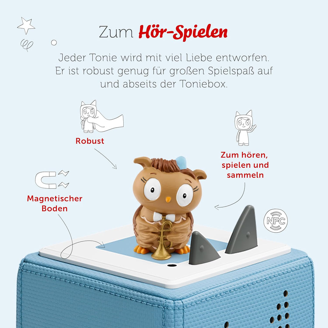 tonies Hörfiguren für Toniebox, Die Eule mit der Beule – Die kleine Eule singt und Tanzt. Das 2. Lie