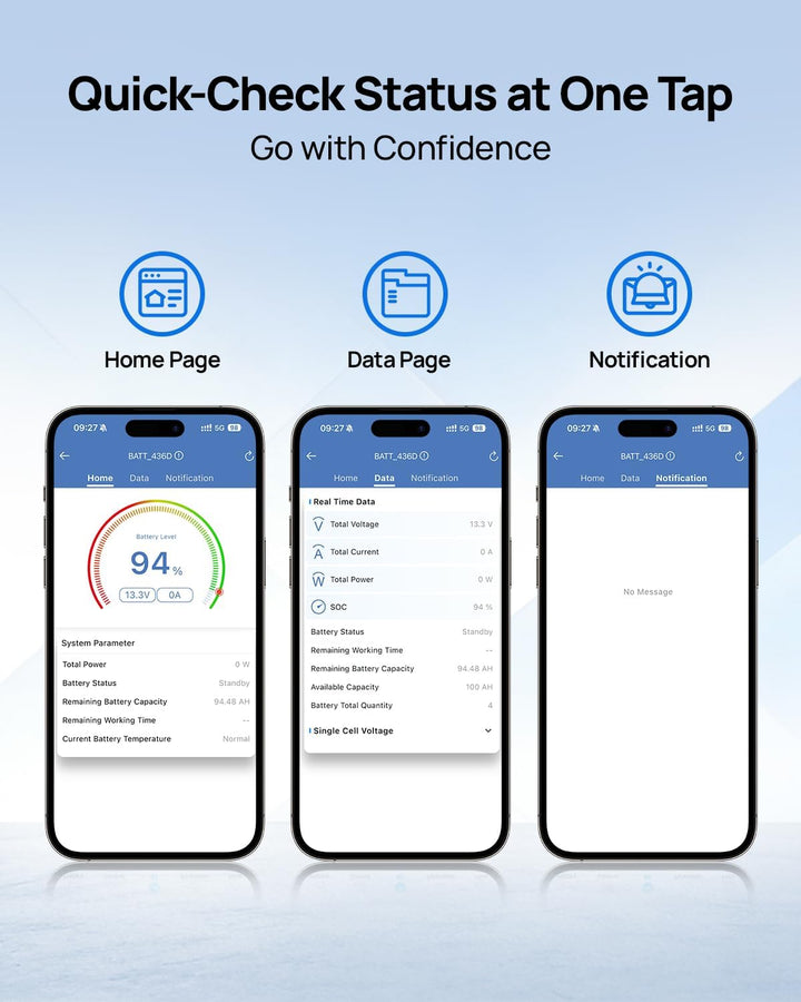 DCHOUSE 12V 100Ah LiFePO4 Bluetooth Lithium Batterie, Schutz bei niedriger Temperatur, Gruppe 31 Lit