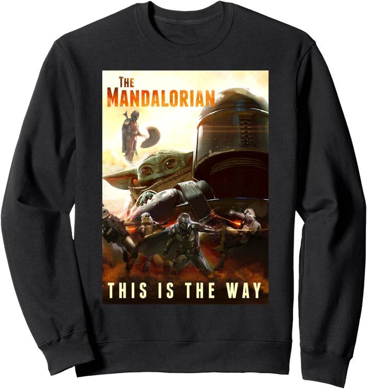 Star Wars Mandalorian Action Shot Poster Sweatshirt