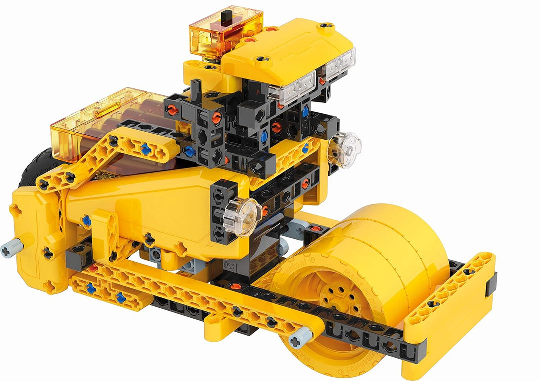 Clementoni 59162 Galileo Science – Construction Challenge Bulldozer, Bausatz für eine Planierraupe,