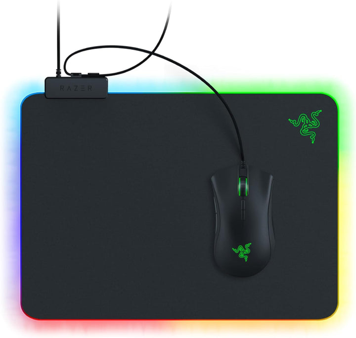 Razer Firefly V2 - Gaming-Mauspad mit mikrotexturierter Oberfläche und Chroma RGB-Beleuchtung (Kabel