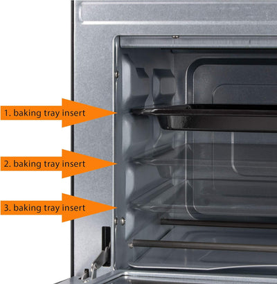 Clatronic Minibackofen MBG 3726 Backofen klein mit Ober- und Unterhitze, Mini Ofen elektrisch, perfe