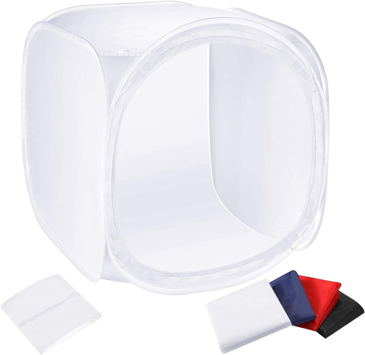 NEEWER 24x24 Zoll/ 60x60cm Fotostudio Aufnahme Zelt Lichtwürfel Diffusions Soft Box Set mit 4 Farben