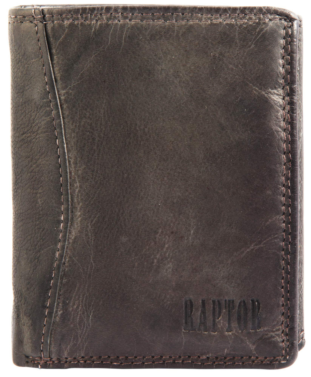 Raptor Herren - Geldbörse Echt Leder Portemonnaie Brieftasche 11x9 cm RA40011 Taupe, Taupe
