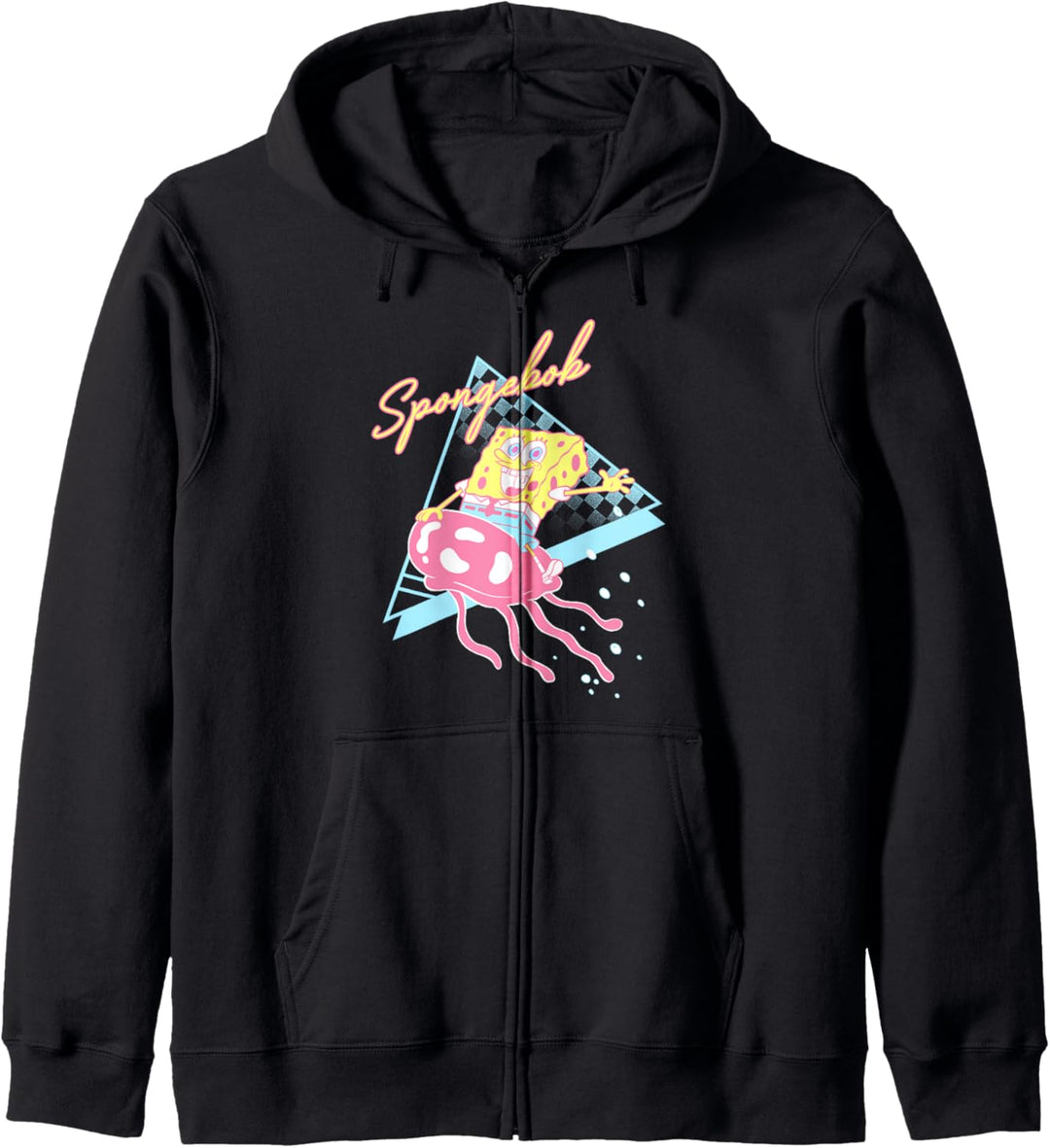 SpongeBob Jellyfish Riding 90s Retro Kapuzenjacke