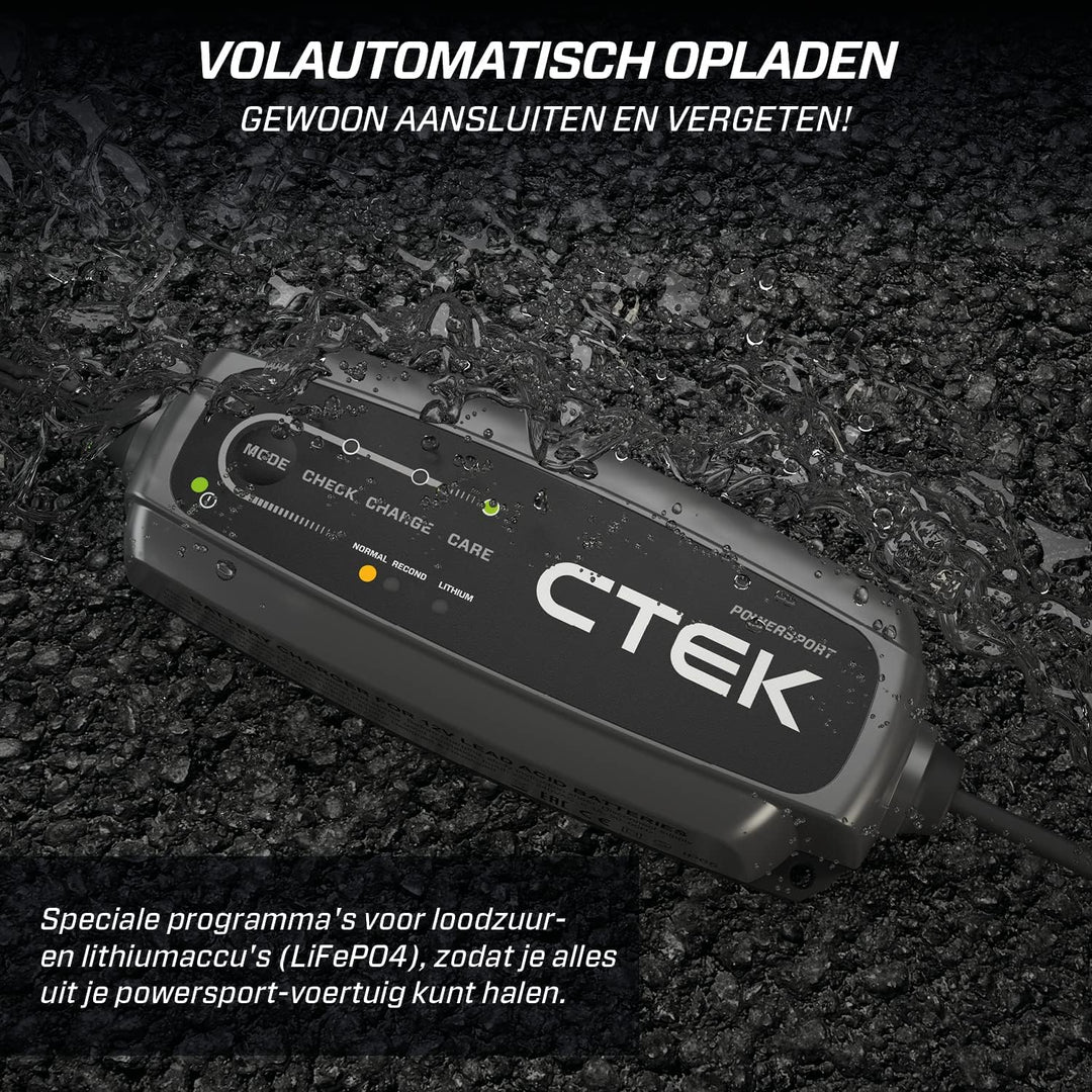CTEK CT5 Powersport, Batterieladegerät 12V, Ladegerät LiFePO4, AGM Ladegerät & Comfort Indicator Eye