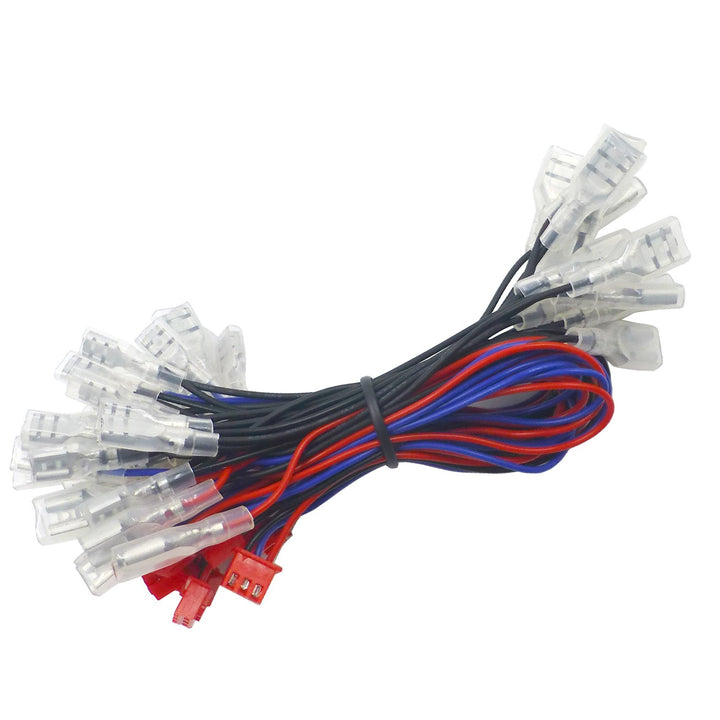SJ@JX 2 Player LED USB Encoder zu Arcade Joystick und LED Arcade Tasten für PC, MAME und Raspberry P