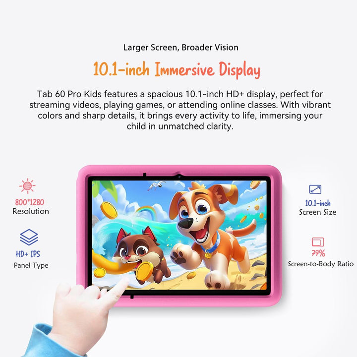 Blackview Tab 60 Pro Kids, Android 15 Kinder-Tablet, 12GB+128GB (2TB erweiterbar), 10" HD+ IPS, Dual