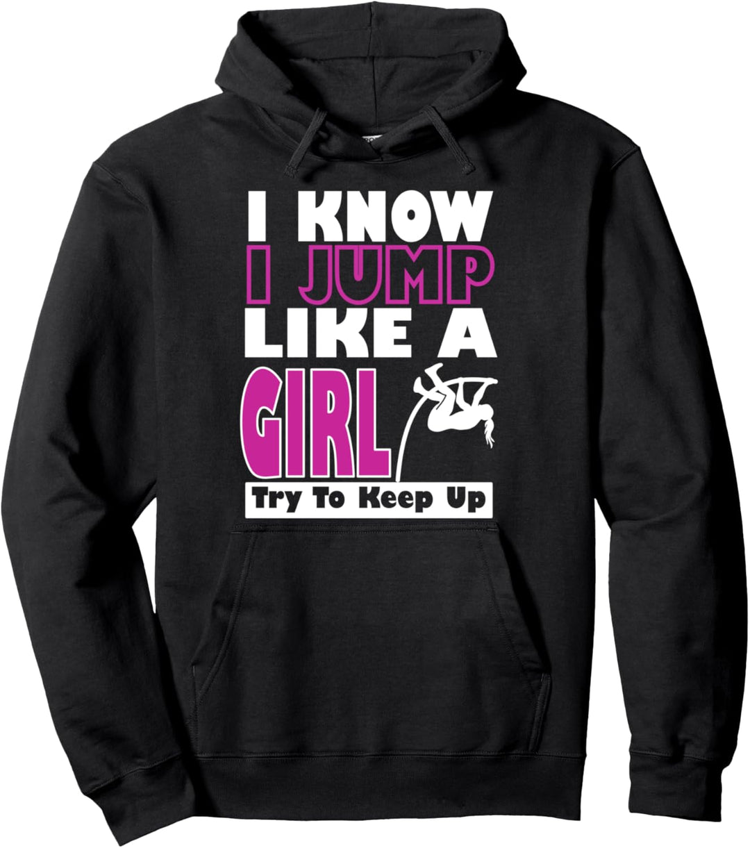 Stabhochsprung Zitat lustig für Stabhochspringerin Frauen Pullover Hoodie