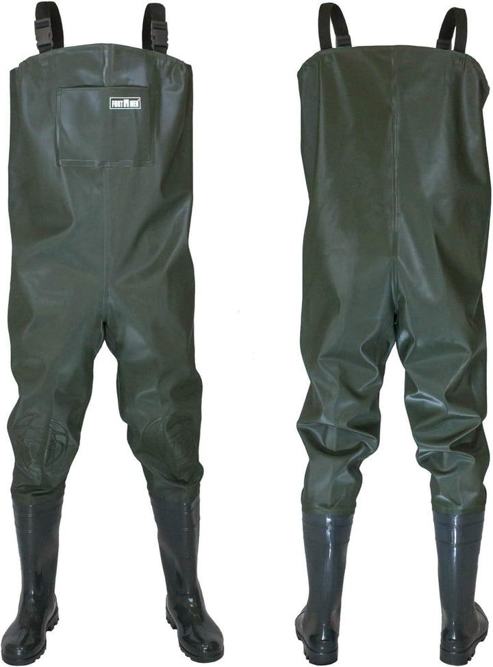 Wathose Herren Anglerhose mit Stiefel Gr 38-47 wasserdichte Watthosen Teich Fischer Watstiefel Hose