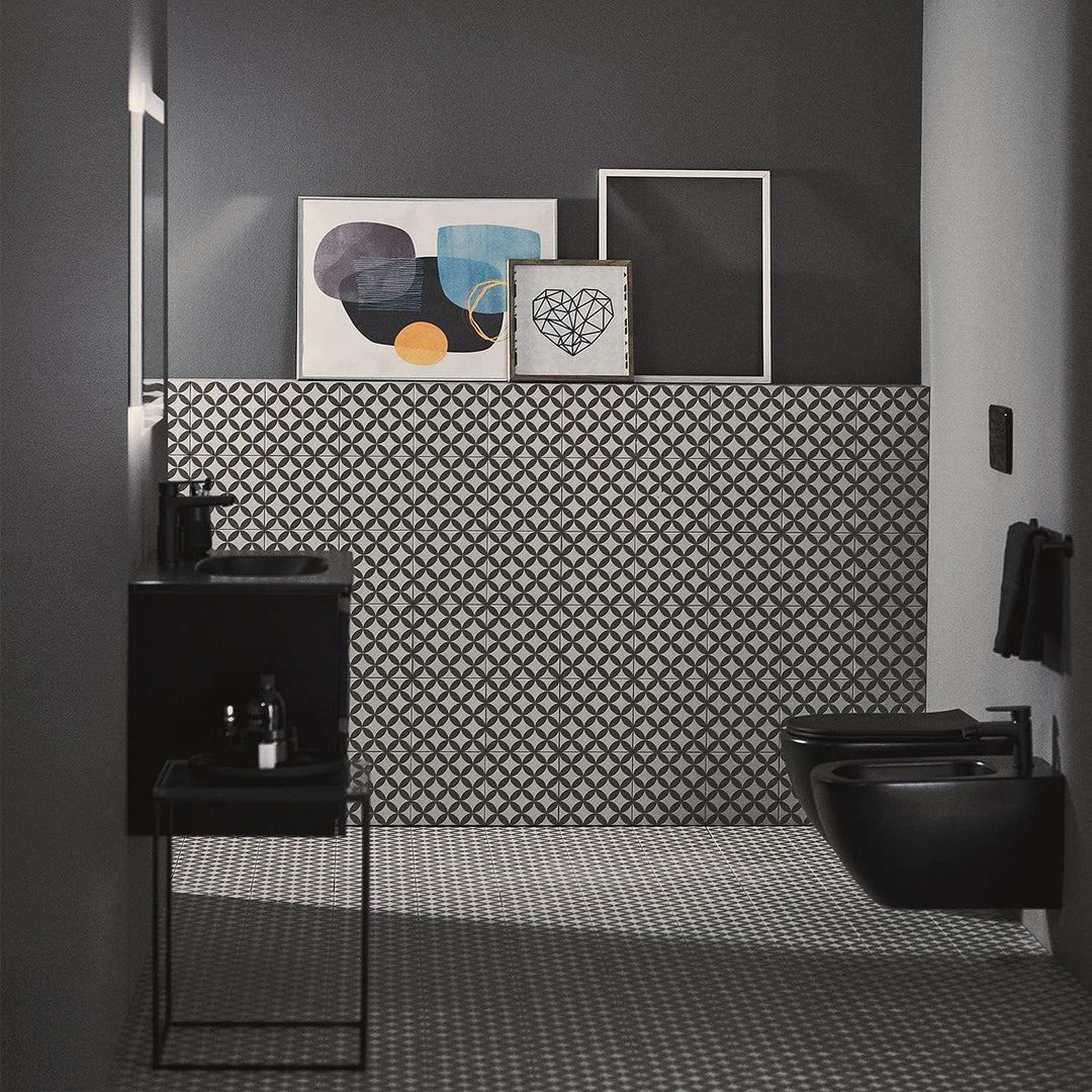 Ideal Standard BC705XG Cerafine O Bidetarmatur mit Zugknopf-Ablaufgarnitur Silk Black, Silk Black