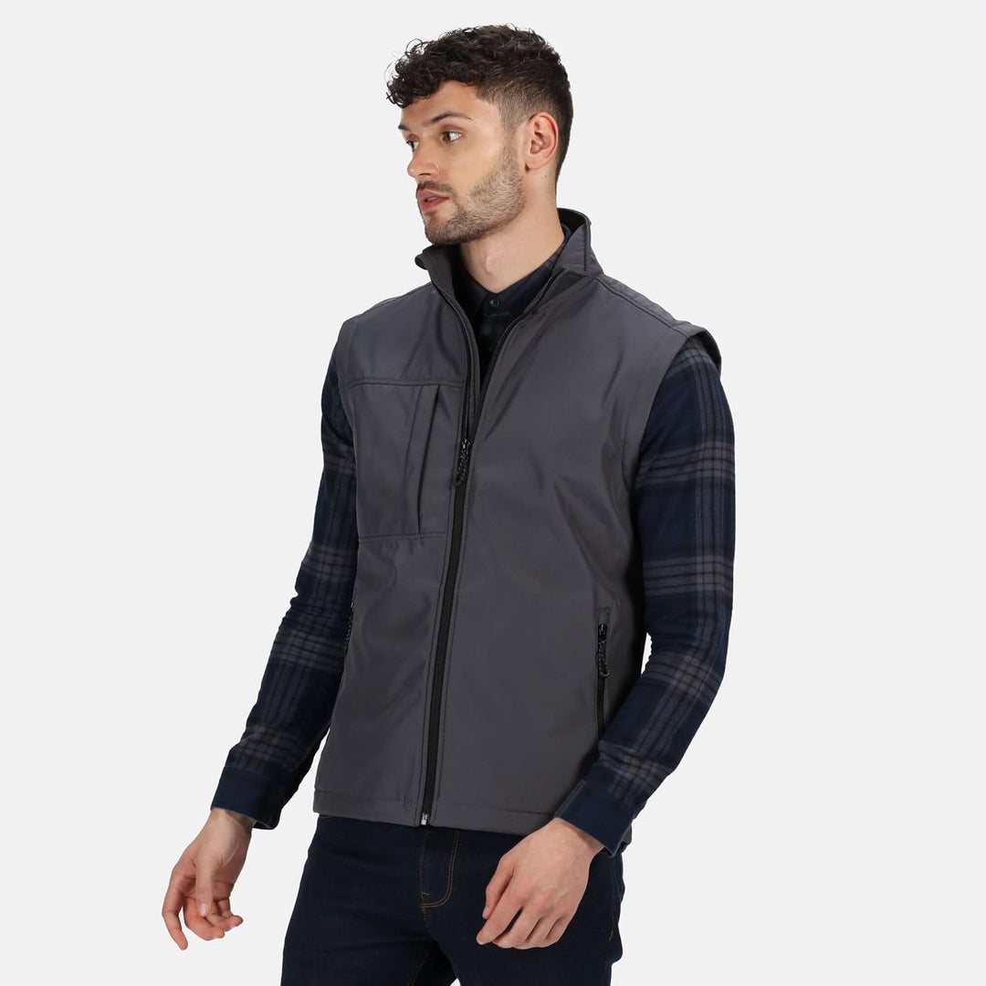 Regatta TRA848 74470 Professionelle Octagon II 3-lagige wasserdichte Softshell-Bodywarmer, Marinebla