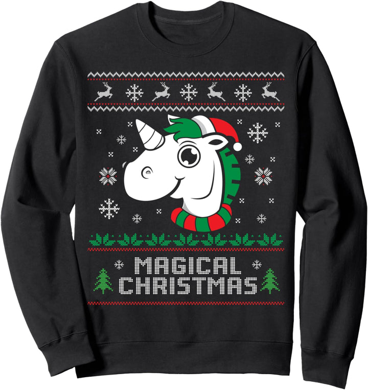 Magical Christmas Unicorn Einhorn Ugly Christmas Sweater Sweatshirt