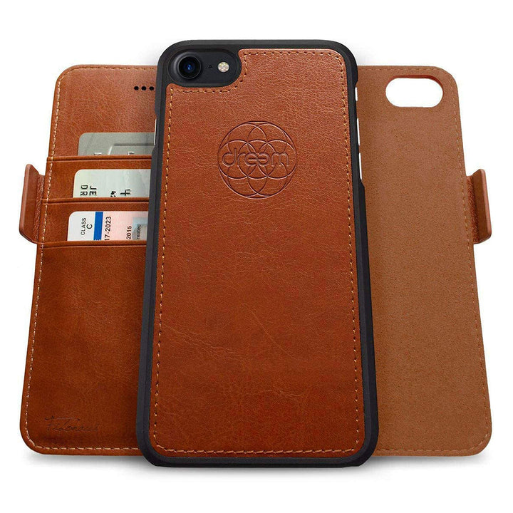Dreem Fibonacci 2in1 Handyhülle Flipcase für iPhone SE 3 (2022), SE 2, & 8/7 | Magnetisches iPhone C
