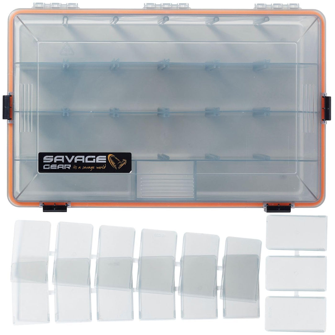 Savage Gear - Köderbox (WP Lurebox) Angeltasche Tacklebox Angelkoffer 6B (35,5 x 23 x 9,2 cm), 6B (3