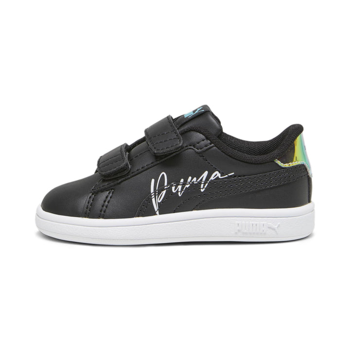 Puma Unisex Baby Puma Smash 3.0 L V InfSneaker 20 EU 3 0 Crysta Wings V Black White Team Aqua, 20 EU