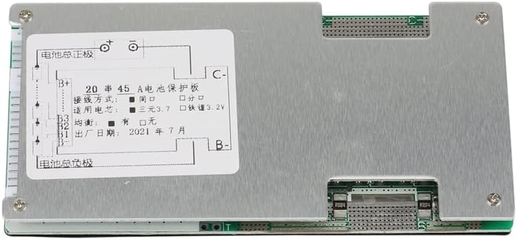 1 Einheit 20S 72V 45A Li-Ion Lithium 18650 Batterie BMS PCB Schutzplatine mit Balance