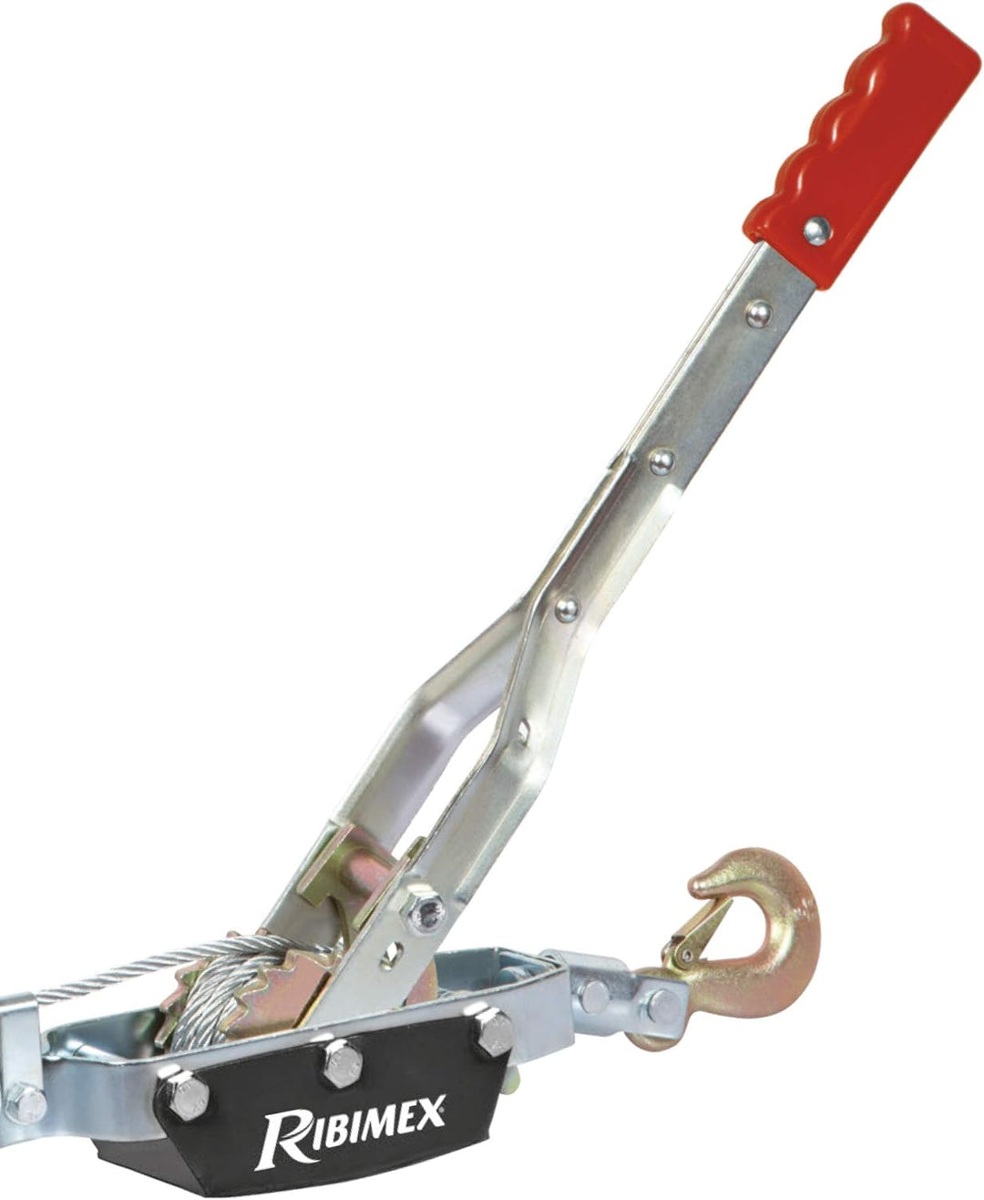 Ribitech 06563 Manueller horizontaler Treuil mit Kabel 4 T