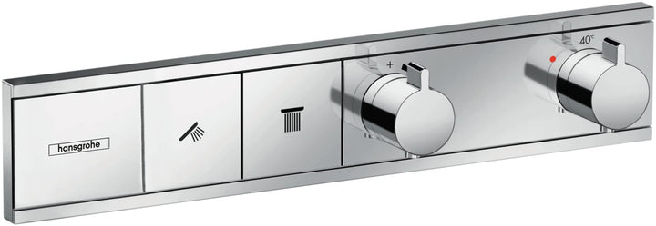 hansgrohe Unterputz Thermostat RainSelect (für 2 Funktionen) chrom Chrom 2 Funktionen, Chrom 2 Funkt