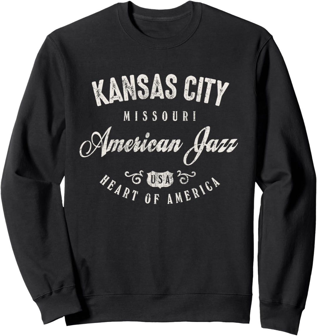 American City Kansas Missouri Jazz Vintage Sweatshirt