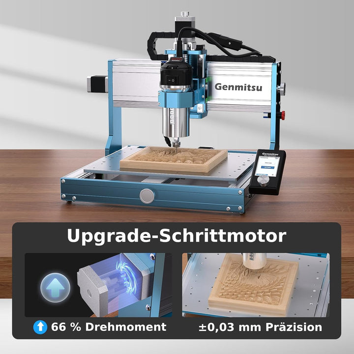 Genmitsu 3030-PROVer MAX CNC-Fräsmaschine mit Linearführung und Kugelgewindetrieb, erreicht ± 0,05 m