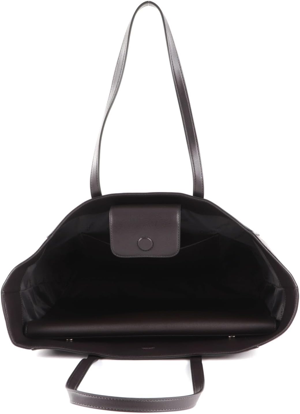 Calvin Klein Monogram Mix Shopper with Laptop Pouch Brown Mono