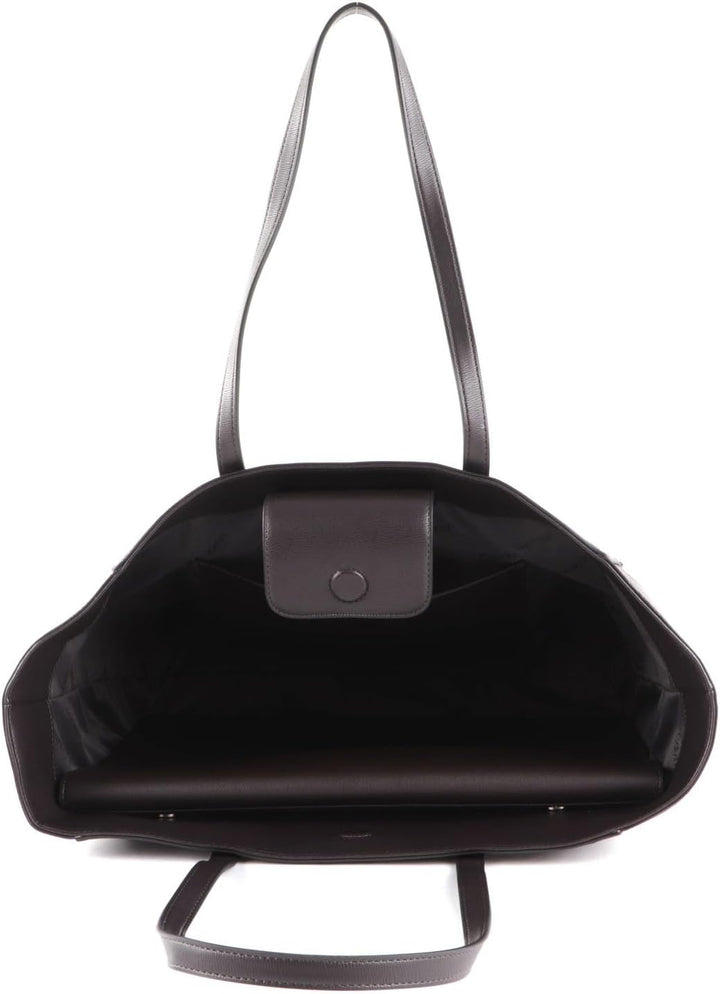 Calvin Klein Monogram Mix Shopper with Laptop Pouch Brown Mono