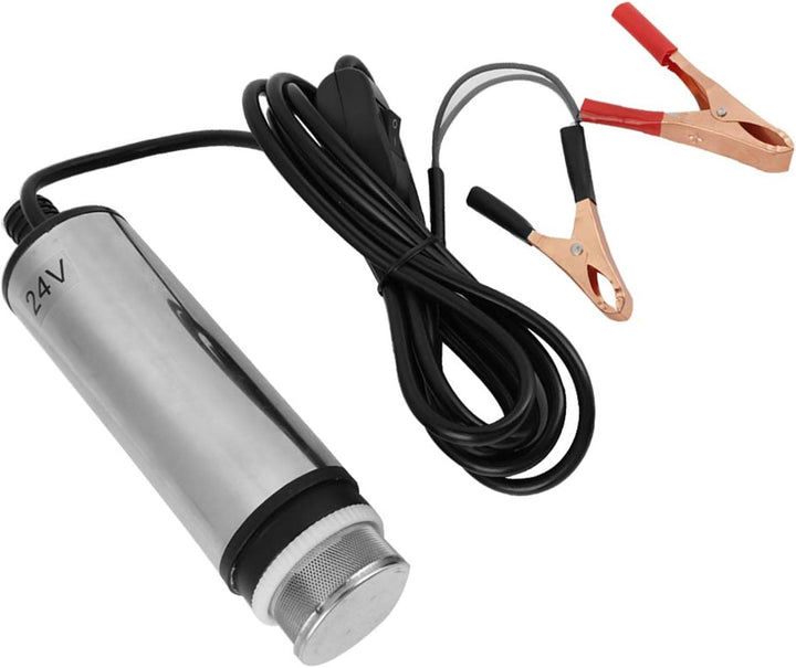 Edelstahl-Tauchpumpe DC 24V Transferpumpe für Wasser Öl Kerosin Tanken Werkzeug, 24V