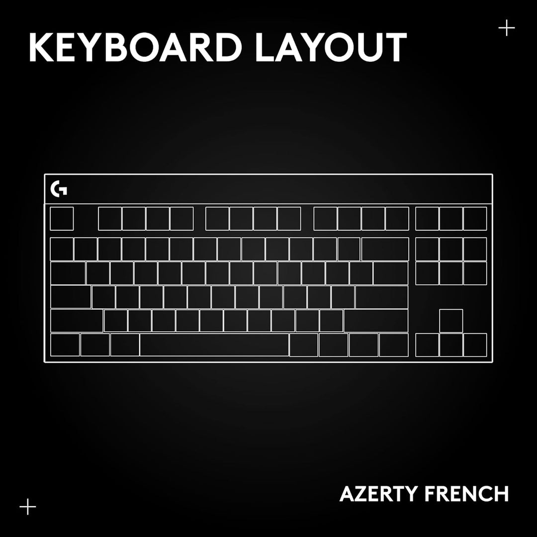Logitech G PRO X TKL Lightspeed kabellose Gaming-Tastatur - Schwarz - FRA Tactile