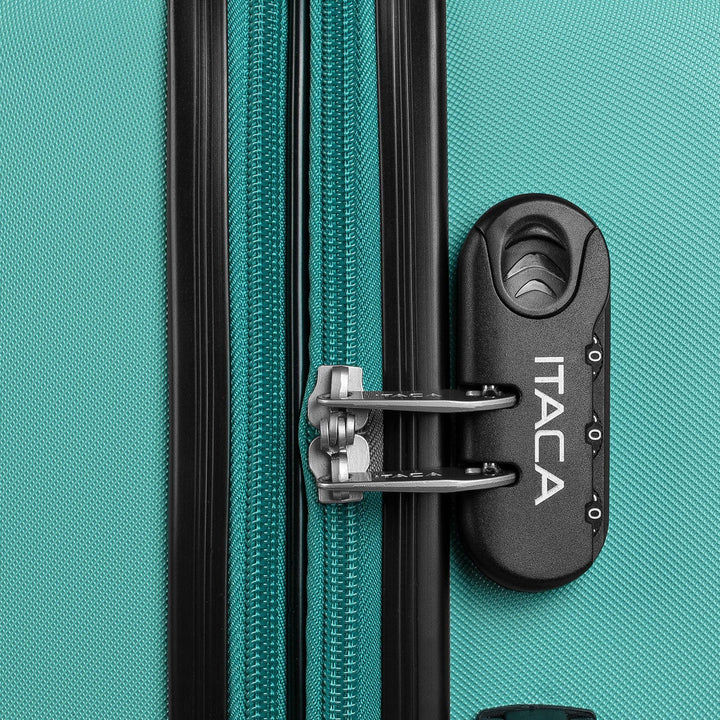 ITACA - Trolley Handgepäck Cabin Trolley Koffer Reisekoffer Hartschalenkoffer mit Zahlenschloss - Ka