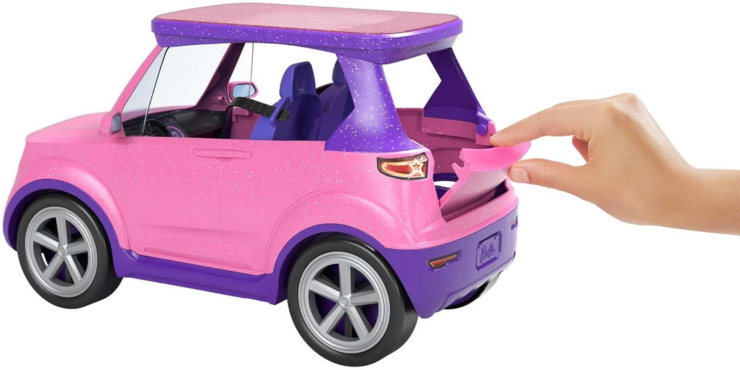 Barbie Big City Big Dreams, Auto Cabrio, 2:1 verwandelt Sich in Bühne, inkl Zubehör für Konzerte wie