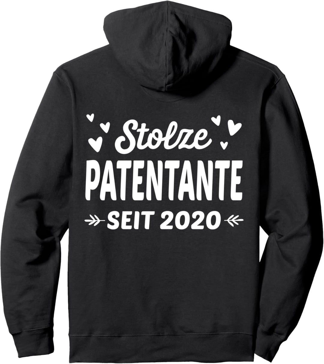 Stolze Patentante seit 2020 - Patin Schwester Baby Geburt Pullover Hoodie