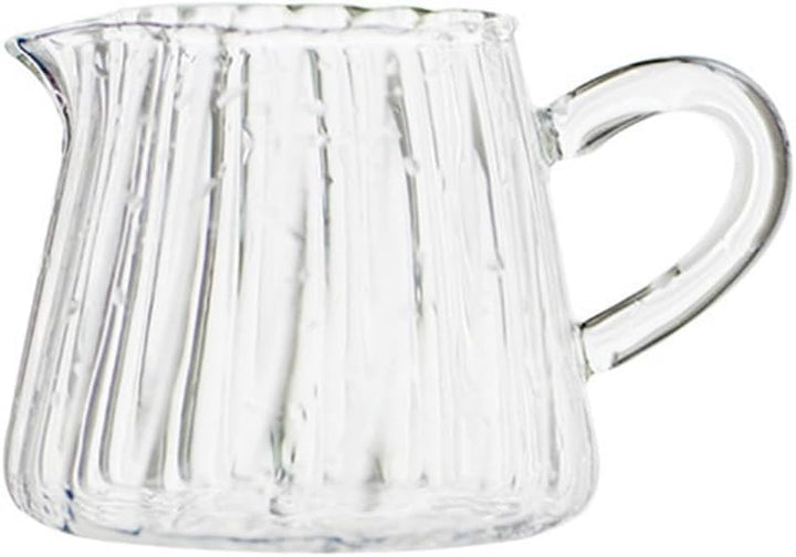 Milchkännchen Glas Milchkrug Sahnekanne Milchkanne Sossenkanne mit Griff Glaskanne Sauciere Espresso