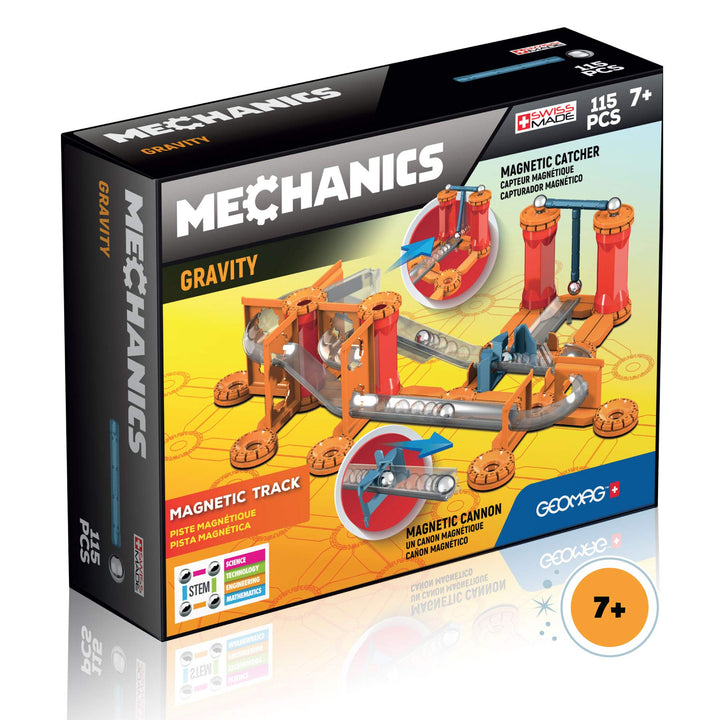 GEOMAG - Mechanics Gravity Magnetic Track -115 Teile- Magnetisches Konstruktionsset für Kinder ab 7
