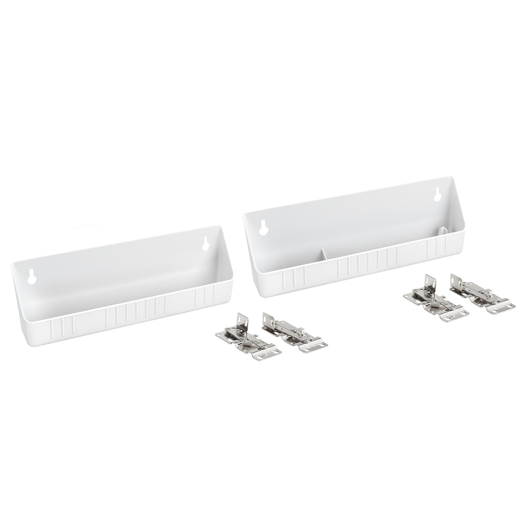 Rev-A-Shelf - 6572-11-11-52 – 27,9 cm weisse Polymer-Ausguss-Frontschalen und Scharniere 11 in., 27.