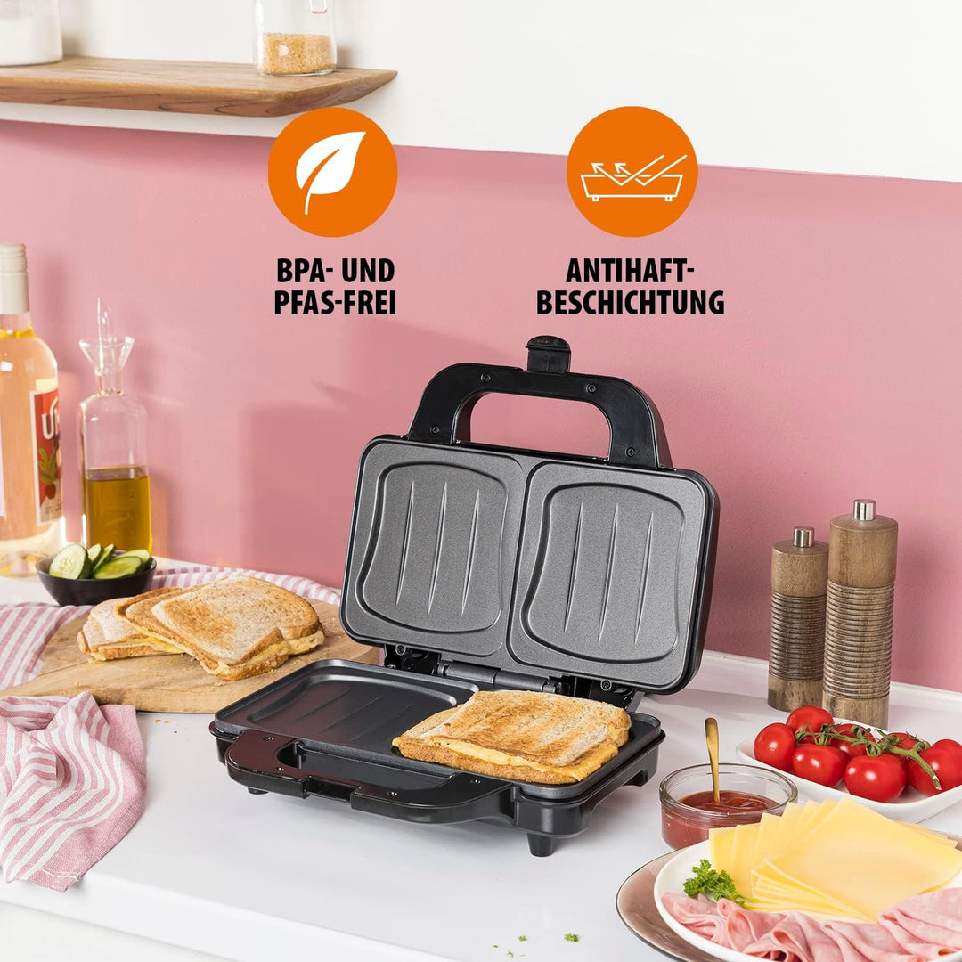 Tristar SA-3060 Sandwich Maker – Extra tiefe Grillplatten – Zwei Portionen gleichzeitig