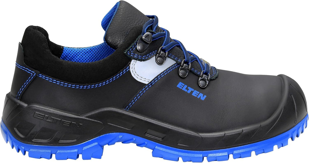 ELTEN Sicherheitsschuhe ALESSIO XXW Low ESD S3, Damen und Herren, Lederschuh, robust, Blau, Stahlkap