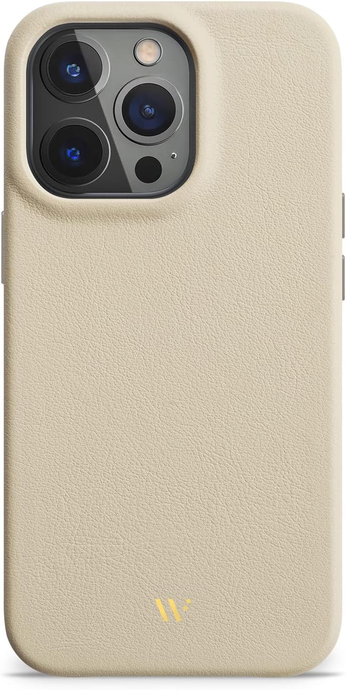 WIIUKA Hülle für iPhone 14 Pro Max, Leder aus Deutschland, Lederhülle extra Dünn, Premium Handyhülle