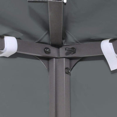 yorten 2-Stufiges Pavillondach Ersatzdach PVC-Beschichtung Wasserdicht Anthrazit 310 g/m² 4 x 3 m fü
